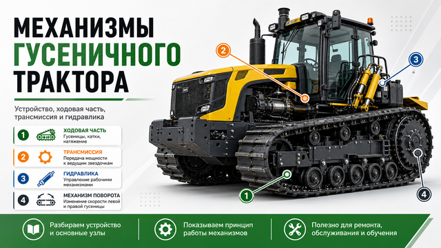 Механизмы гусеничного трактора