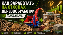 Как заработать на отходах деревообработки: идеи бизнеса и способы переработки древесины