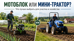 Мотоблок или мини-трактор: что лучше выбрать для участка и хозяйства