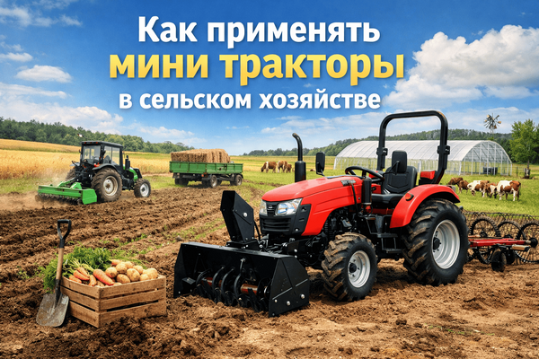 Сельскохозяйственная техника - новое направление мини-трактора