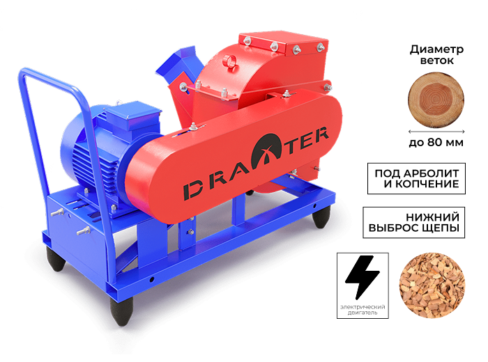 Щепорез DRAXTER Щ-350 электрический 5.5 кВт