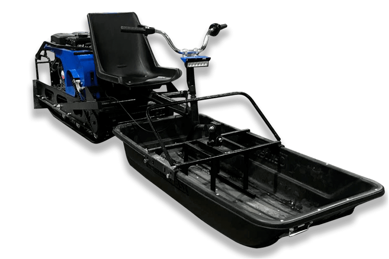 Одногусеничный мотобуксировщик «Draxter» М500 с модулем толкач 15 л.с