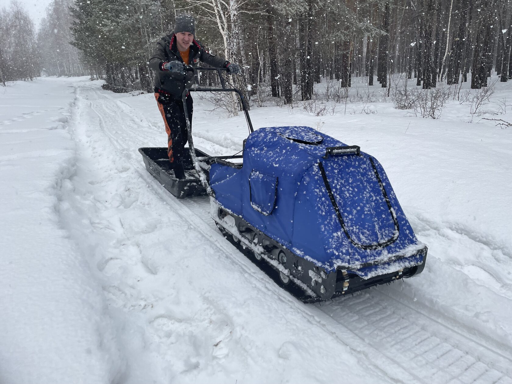 Одногусеничный мотобуксировщик  «Draxter» М500, 20 л.с.