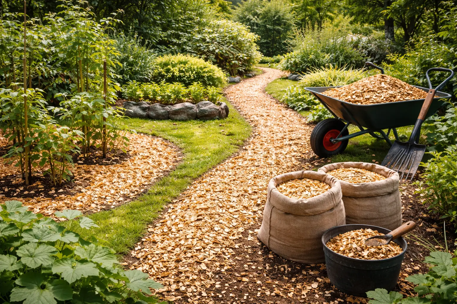 Куда использовать ветки после измельчителя