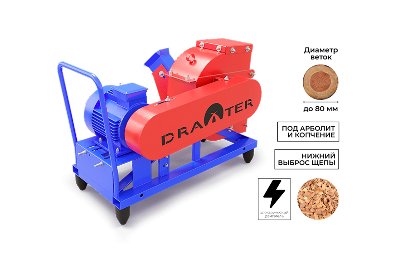 Щепорез DRAXTER Щ-350 электрический 5.5 кВт