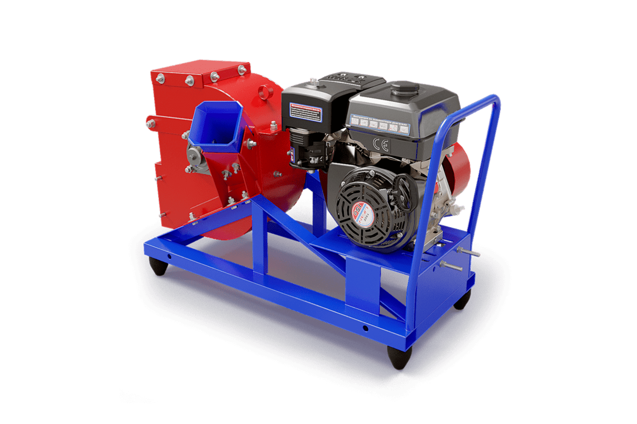 Промышленный щепорез DRAXTER Щ-350 бензиновый 17 л.с.